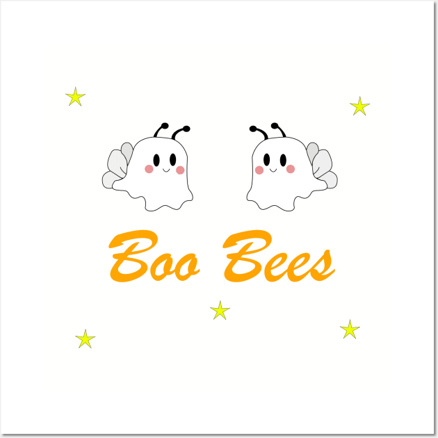 Cute Boo Bees Couples Halloween Costum Wall Art by EY